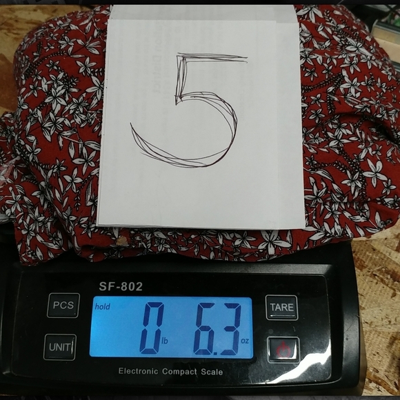 Emery Rose Women's Floral Red Mini 2 Tier Countrycore Boho Earthy Dress Size M - Picture 10 of 10